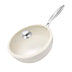 Non Stick Frying Pan, Cooking Pan, Ceramic Pan, Dishwasher Safe, Cream White